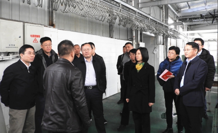 08 圖為國家藥典委員會一行調研臨泉縣誠聚食品有限公司。（記者 蔣守福 攝）.JPG