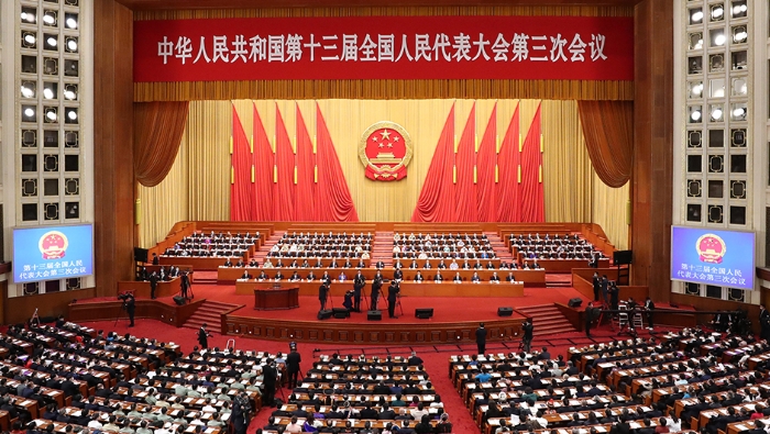 十三屆全國人大三次會議第二次全體會議