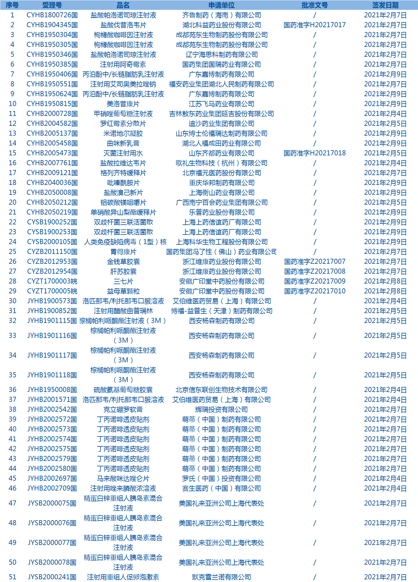 藥品批件1 藥品批件1