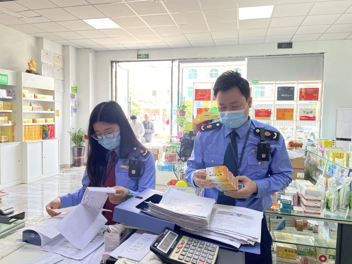 圖為檢查現場。