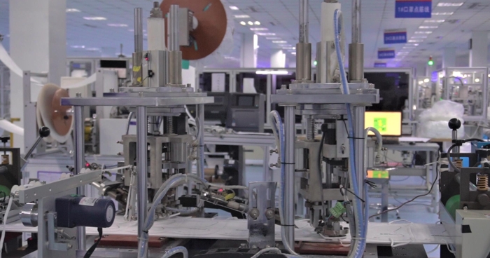 振德N95產線（振德供圖）