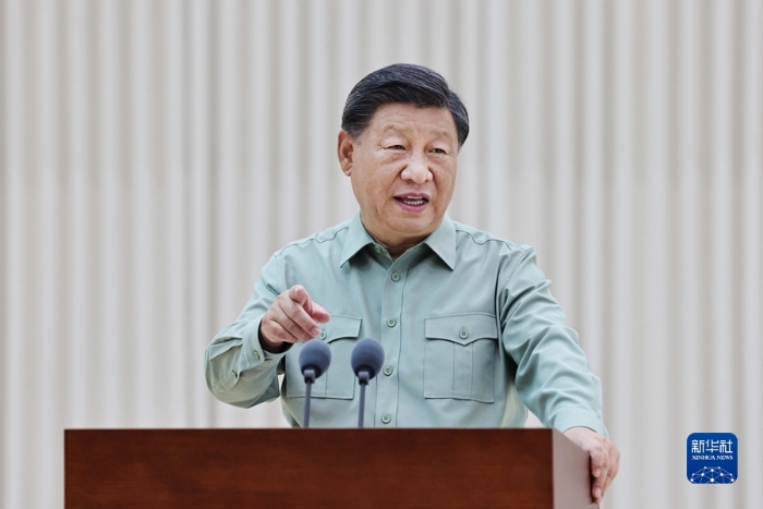 9月8日，中共中央總書記、國家主席、中央軍委主席習近平到78集團軍視察。這是習近平發表重要講話。 新華社記者 李剛 攝