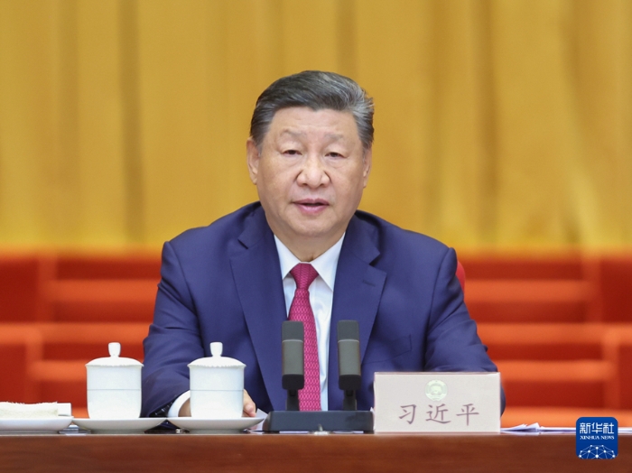 9月20日上午，中共中央、全國政協在全國政協禮堂隆重舉行慶祝中國人民政治協商會議成立75周年大會。中共中央總書記、國家主席、中央軍委主席習近平出席大會并發表重要講話。新華社記者 鞠鵬 攝