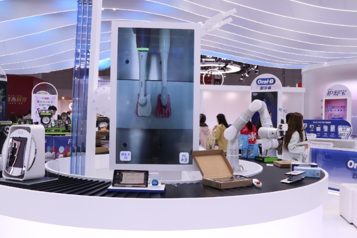 寶潔展臺智能儀器體驗(yàn)區(qū)
